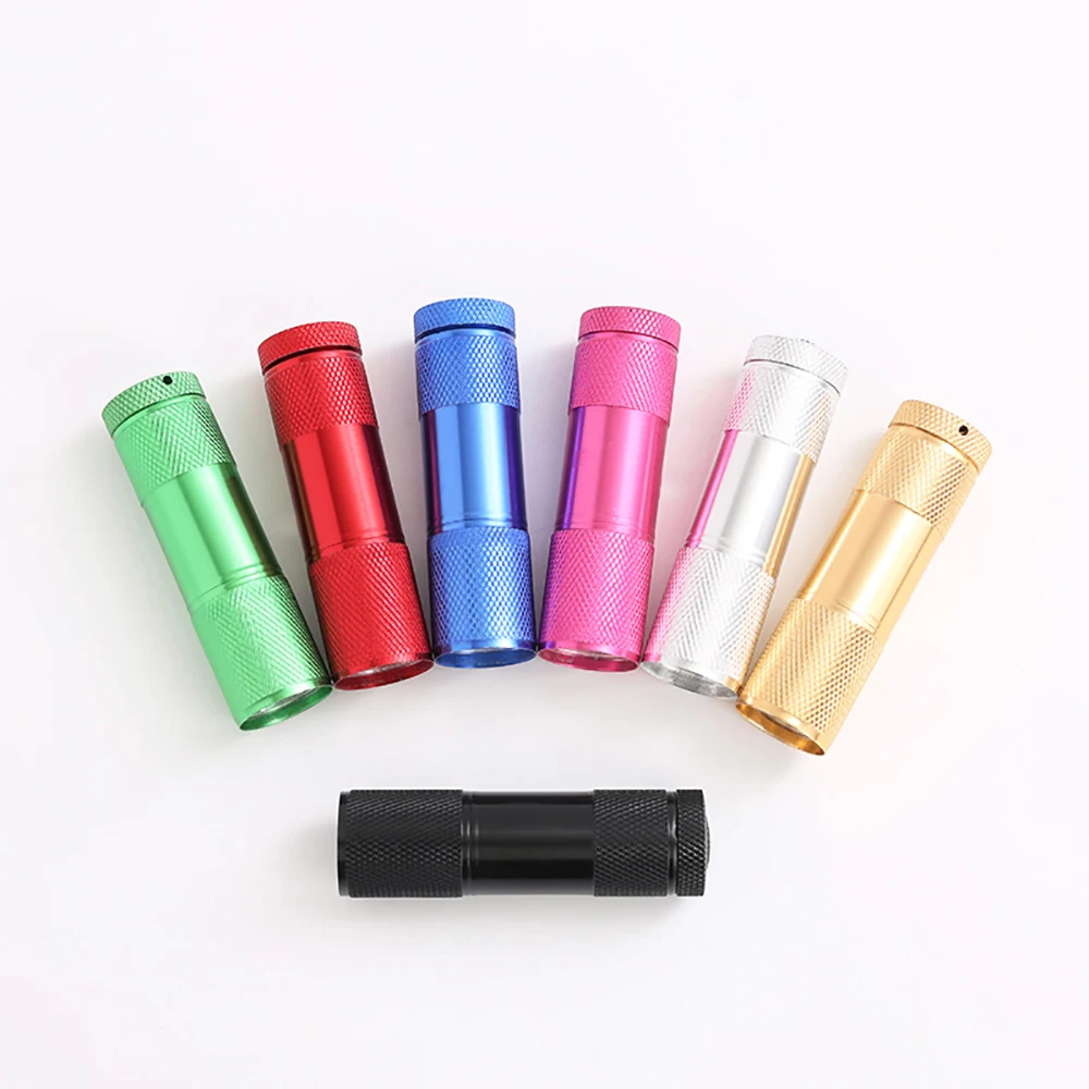 AAA Battery Powered Handheld UV Flashlight Black Light 395nm Mini Light Torch Detector 9LED UV Flash light for for Dog Pet