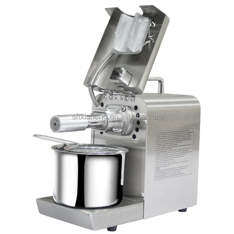 Big motor long working life black seed almond sesame groundnut cold and hot oil press machine