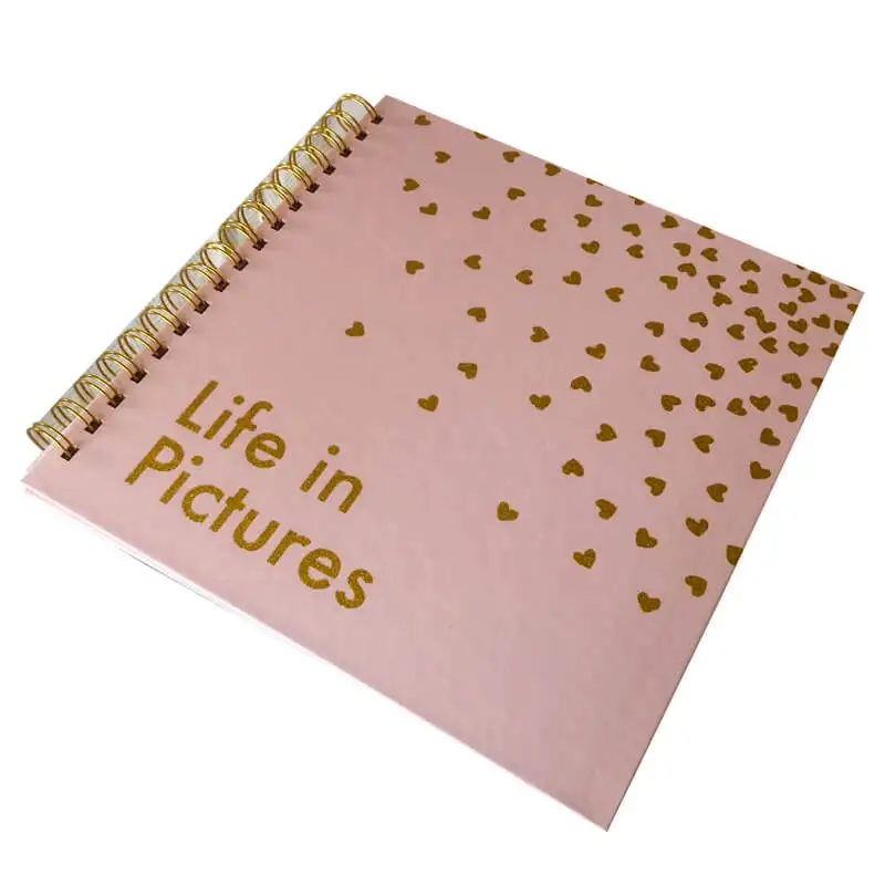 Scrapbook DIY album PINK dot 120 photos pink dot Stamping Baby Book
