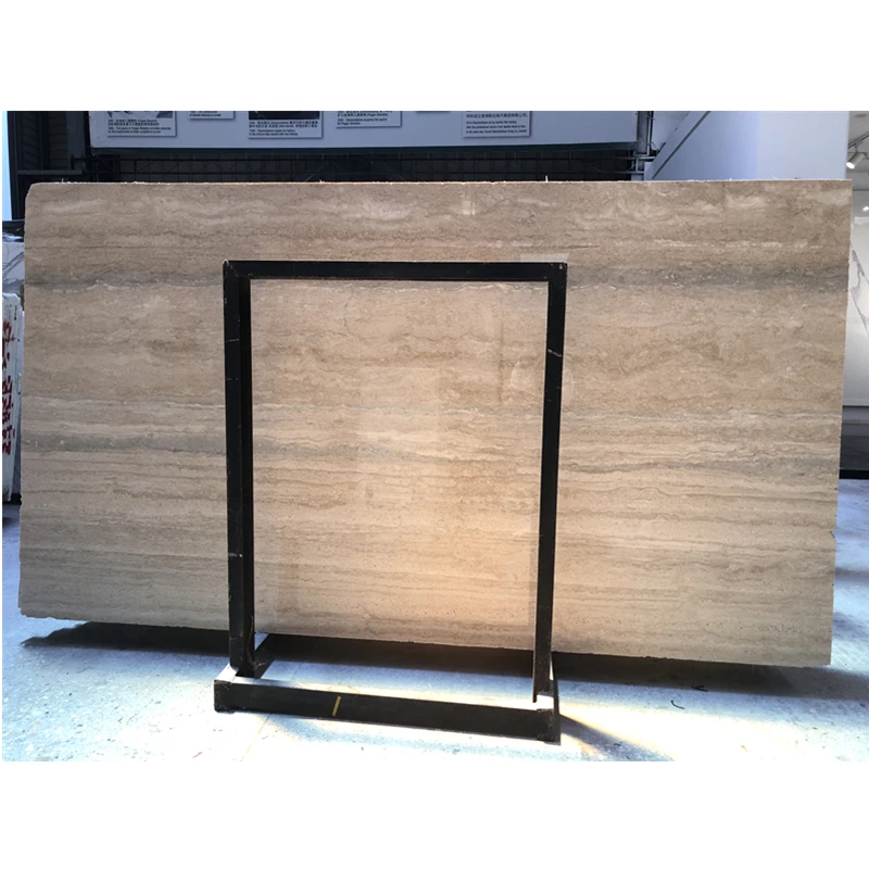 
Polished Italy silver grey travertine marble 