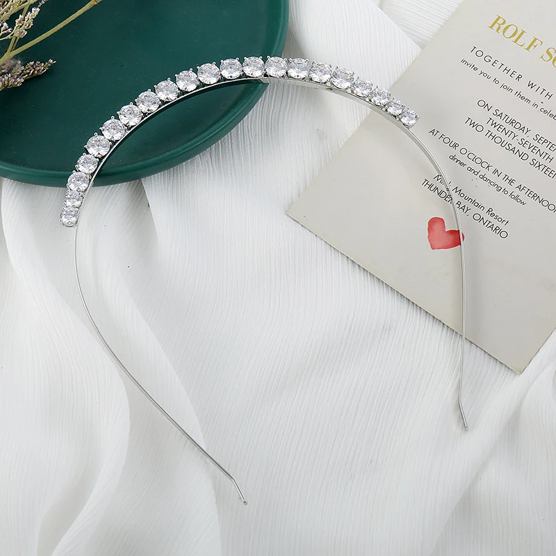 New Design brass bridal  Tiara hair band wedding dress hair ornament