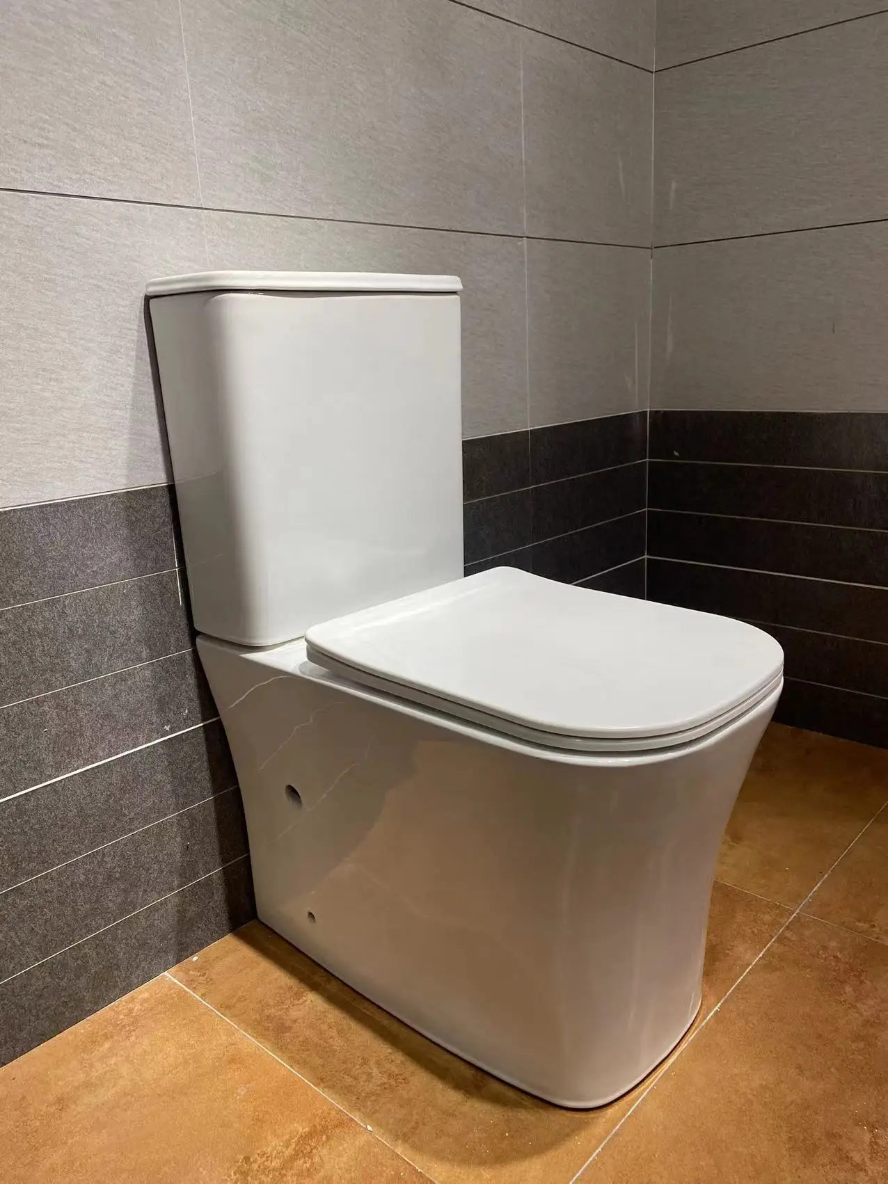 Ceramic Bathroom Toilet Sanitary Ware / European Style Standard Toilet /Tow Pieces Toilet