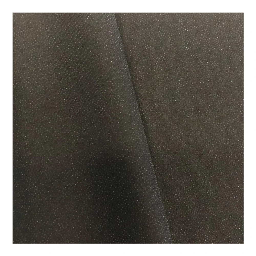 Оптовая продажа, шифоновая ткань из 100% полиэстера, тканый плавкий прокладочный материал для женского платья