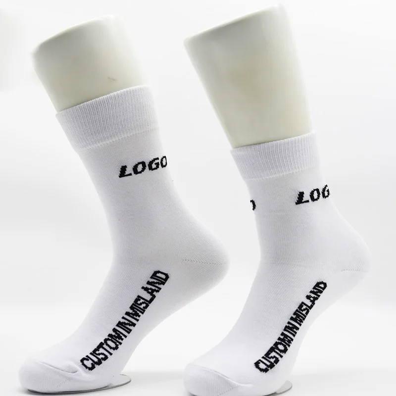 100% Cotton Casual Sports Socks Sweat Absorbing And Breathable Basketball Socks Thick Knit Fashionable Socks