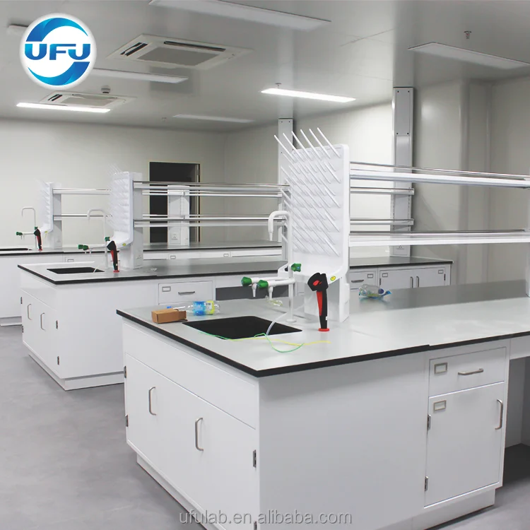 Shanghai Ufu Equipment Supplies Laboratory Workbench with Epoxy Resin Sink and Faucet