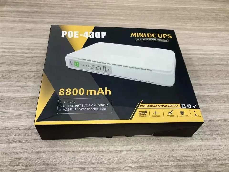 12 в мини-роутер ups с батареей резервный источник питания портативный
