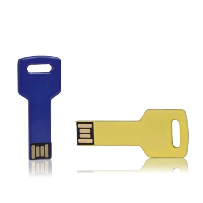 Corporate Gifts Metal Key Shaped Usb Flash Drive 128GB Usb2.0/3.0 1gb 8GB 64gb Usb Key Pen drive 32GB Cle USB Stick