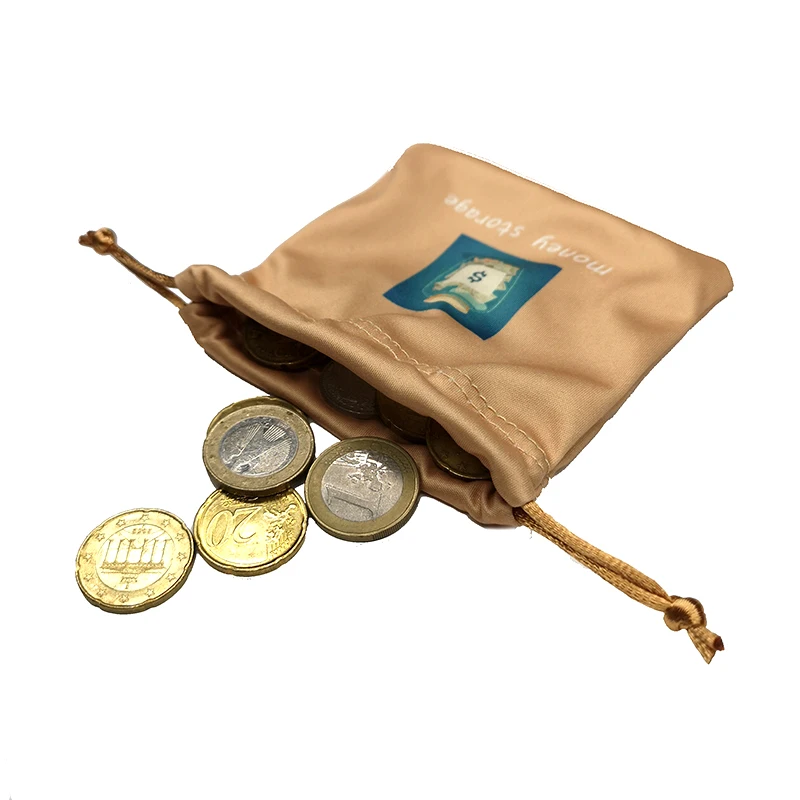 Fashion Custom Microfiber Drawstring Soft Coin Pouch Bag with Logo