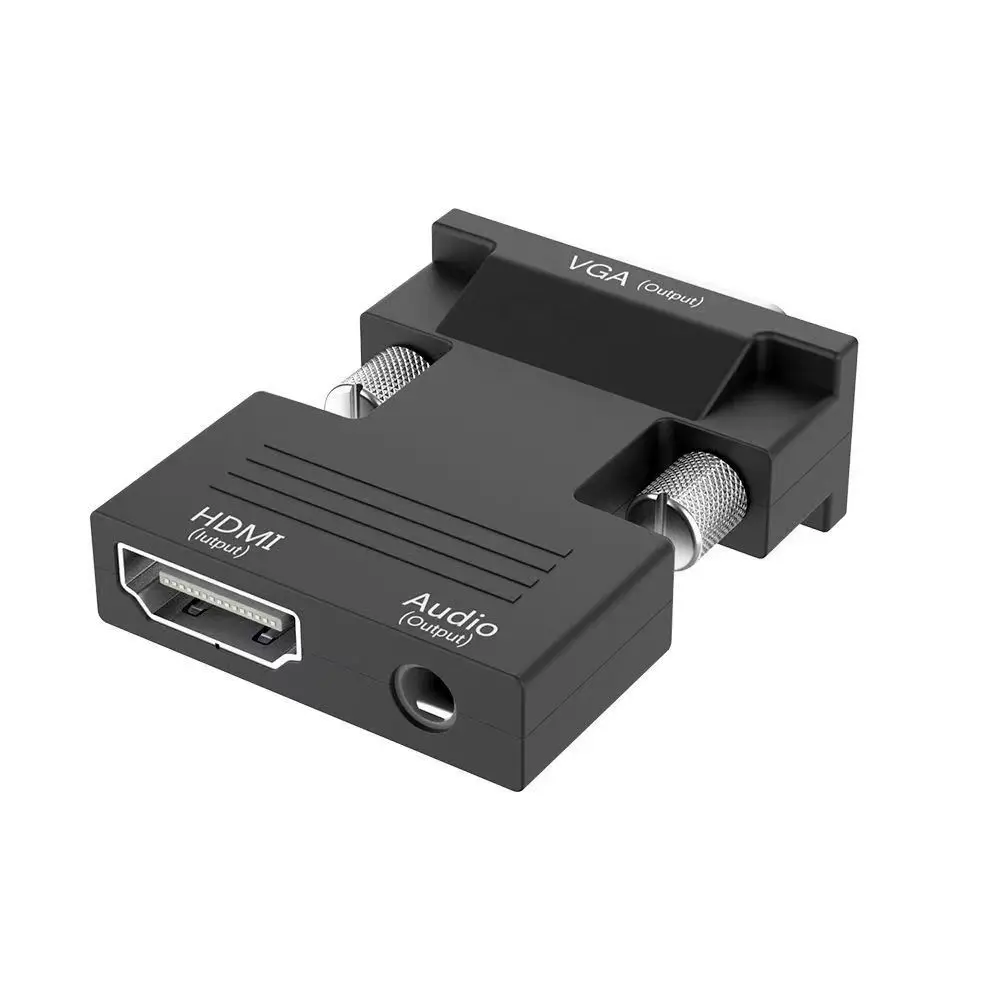 Low Price HD Female to VGA Male Converter Adapter 1080P Full HD Output Resolution Monitor Connector