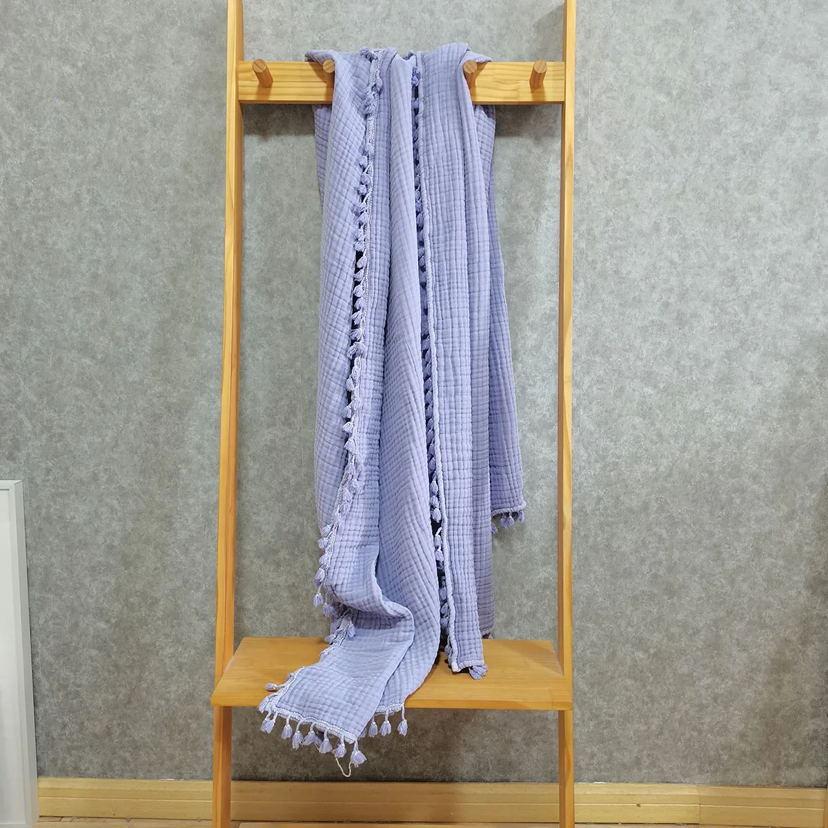 Promotion wholesale 100% Cotton gauze 4 layers 6 layers 8 layers customize stonewashed colors muslin throws blankets