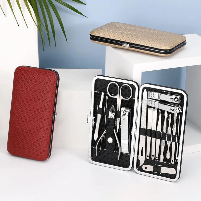 16 шт., набор для ухода за ногтями из нержавеющей стали