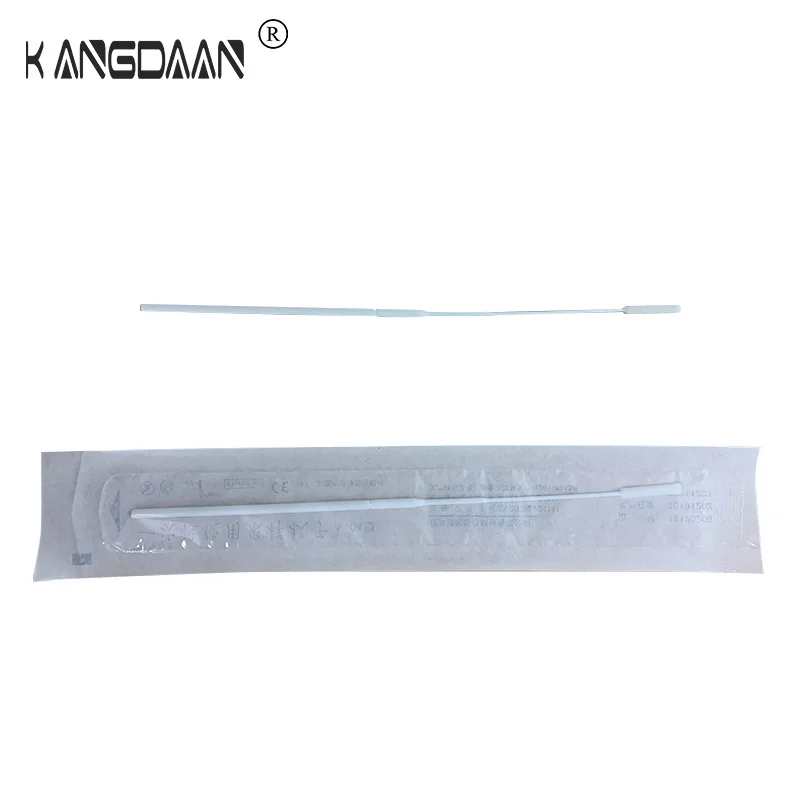 
Long Plastic Stick Nylon Flocked Saliva Dna Sample Collection Sterile Throat Swab 