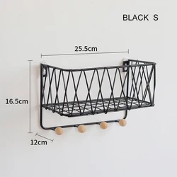 Nordic Simple Home Decorator Wall Shelf Metal Storage Wall Mount Bathroom Shelves