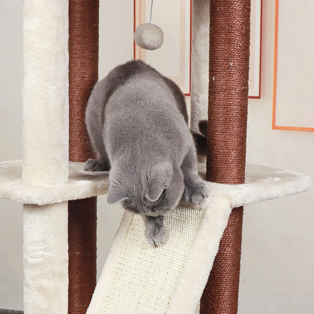 Amazon Top Seller Pet Product Cat Tree Tower Condo Scratcher Furniture Kitten Pet House Hammock Sisal wood comfortable plush