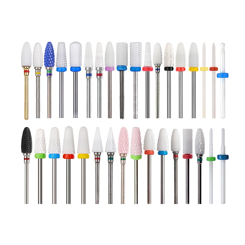 Factory Price 4mm 5-In-1 Nail Drill Bits For Smooth Quick Gel Polish Removal Nail Salons