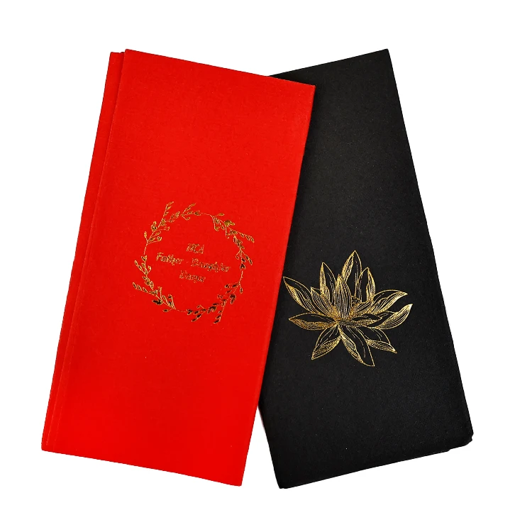 Custom disposable paper napkins tissue paper custom  logo printed paper wedding napkins