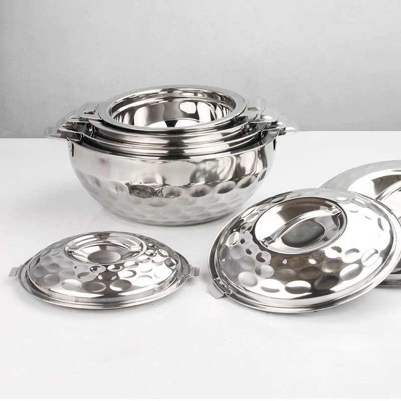 New Modern Induction Cookware Set Casserole Stainless Steel Pan With Lid Steel Hot Pot Insulated Food Warmer Casserole