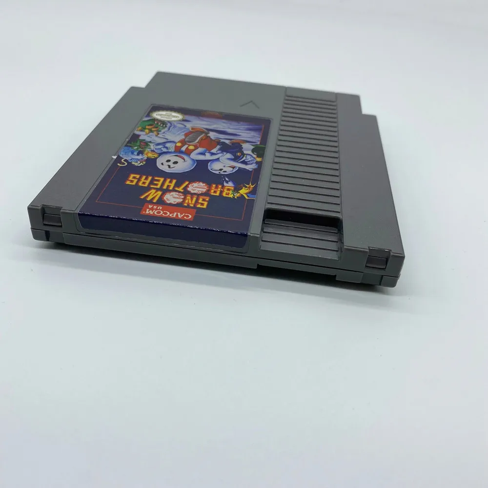Region Free 72 Pins 8 Bit Game Cartridge Snow Brothers For NES Game Console