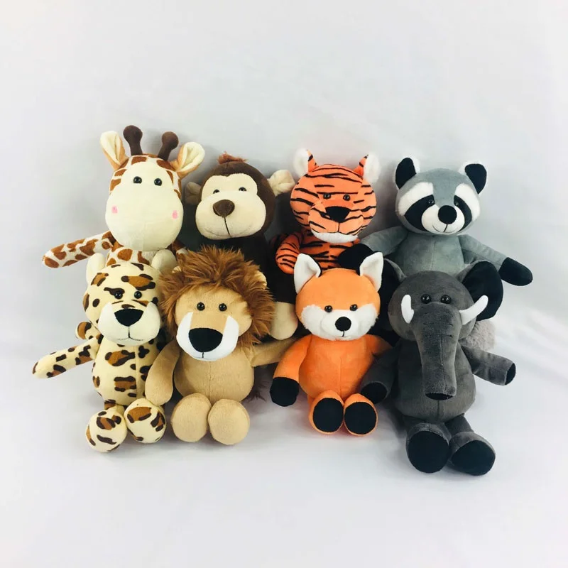 Unisex Custom CE ODM/OEM Stuffed Plush Soft Animal Toy Forest King Lion Made with PP Cotton