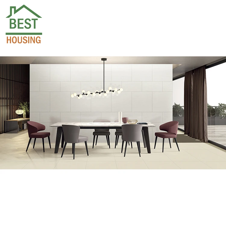 600*600mm Full Body Porcelain Project Tiles Floor Super Glossy White Polished Porcelain Floor Tiles