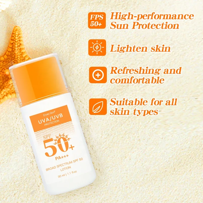 Korean Private Label Organic Sun Screen Cream Waterproof Mineral Sunscreen Lotion Spf 50