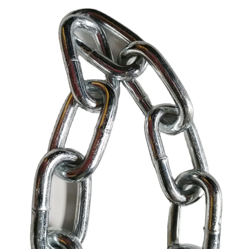 Ordinary mild steel galvanized ungalvanized self color hdg medium link chain