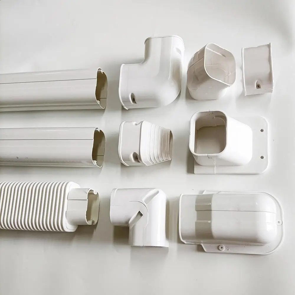 HVAC Parts Multifunctional Flat Plane Corner Ac Spare Pipe Cover for Mini Split Air Conditioners
