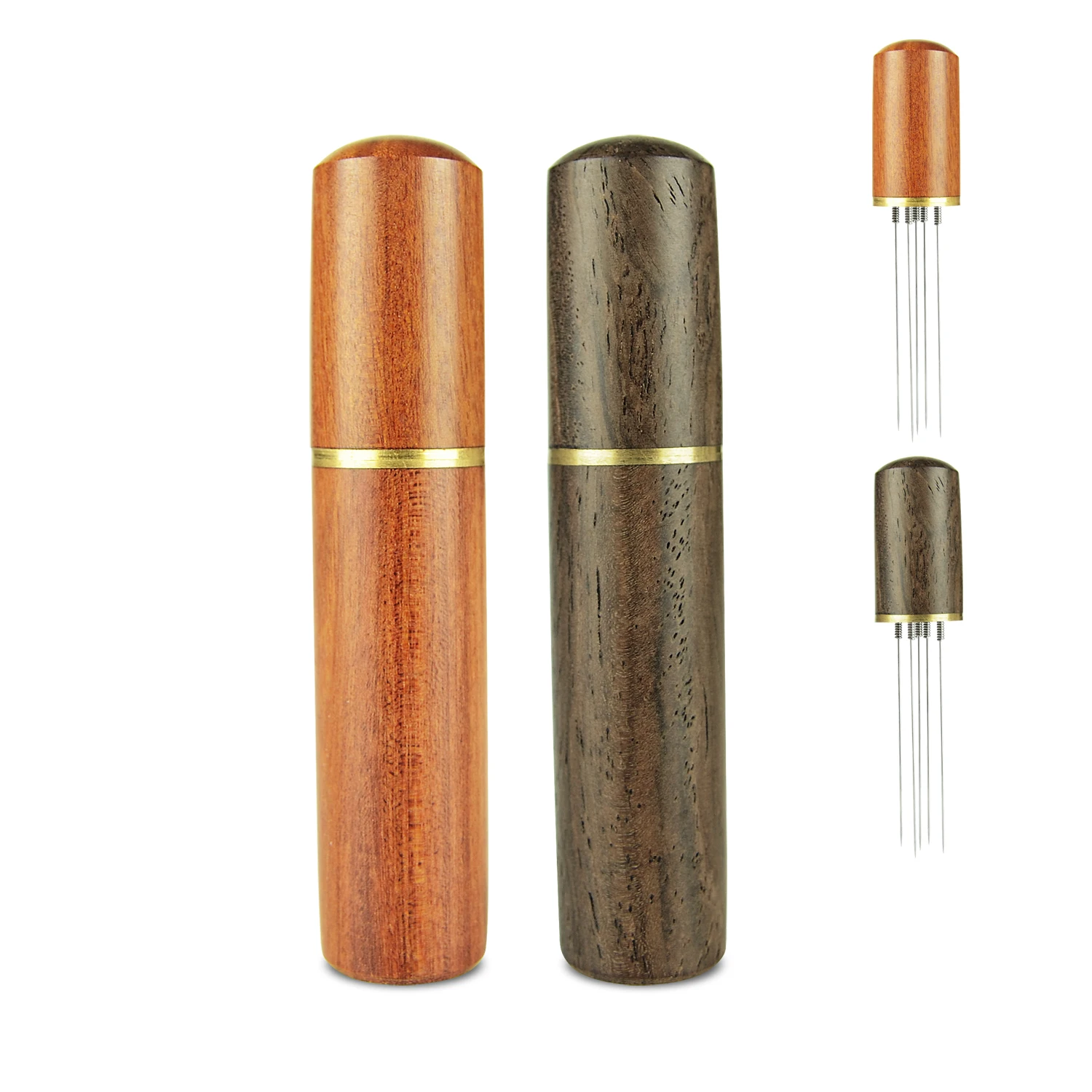 Rosewood Handle Needle Type Distributor Professional EWDT Distribution Tool for Barista