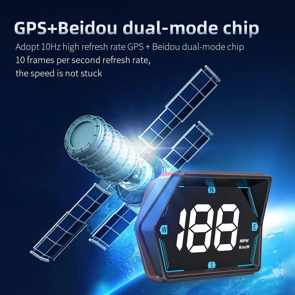 2024 GPS HUD G20 USB plug and play Speed alarm Head up displays hud GPS car speedometer