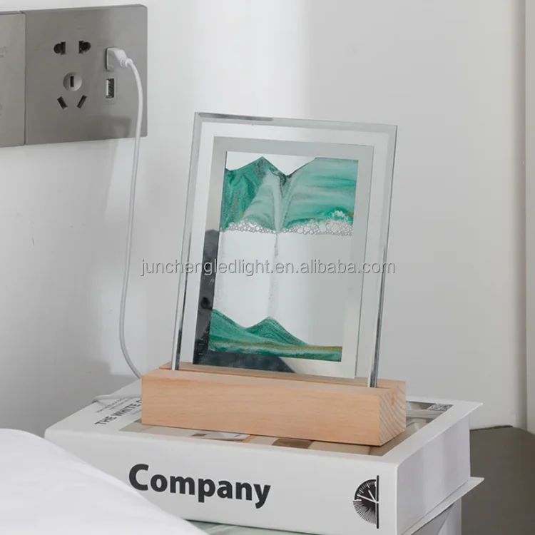USB Novelty 3D Night night light motion Hourglass