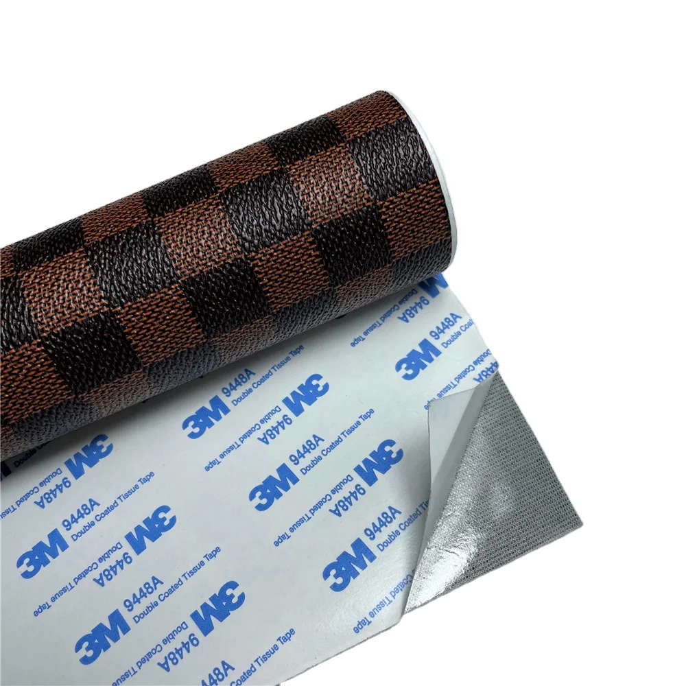 
Printed Faux Self Adhesive Leather 100*120CM Vinyl Repair Patch for Sofas Car Seats Wooden Box Leather 