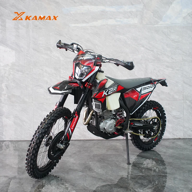 KAMAX 300NC Enduro 300cc dirt bike 4 Stroke Water Cooling Gas Dirt Bikes 300cc motor cross