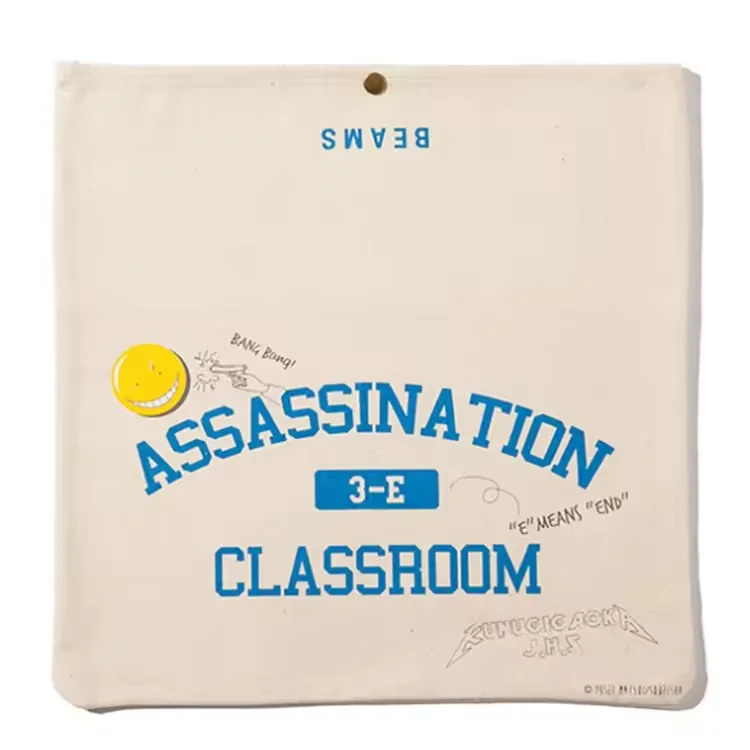 Wholesale Custom Logo Cosmetic Bag White Cotton Canvas Buttons Girls Letter Pencil Bag for Travel