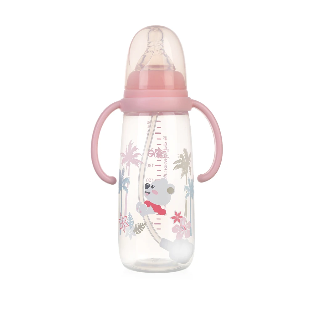 New Design Cute Wide Neck PP Baby Feeding Bottle  RK-3121