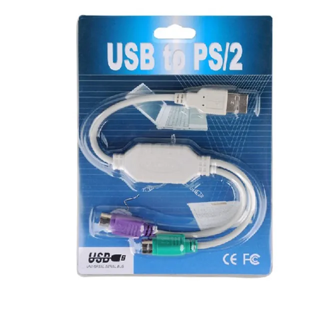 new product 2 in1 usb to 2 ps2 keyboard cable