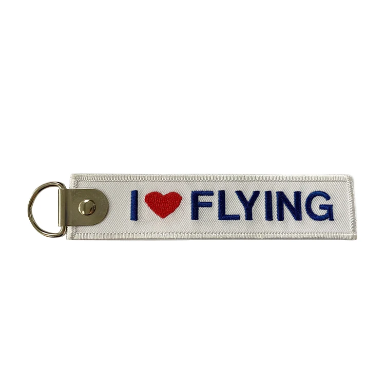 Customized Size Brand Name Label Tag Letters Printing Keychain Embroidery Iron on Patches