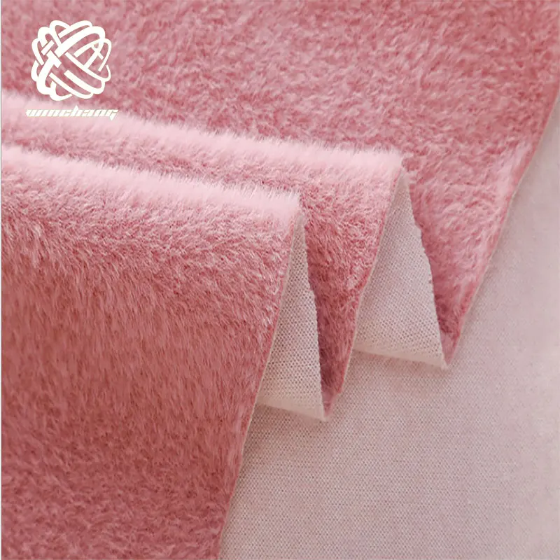 2021 New Wholesale Price Luxury Short Hair Fake Mink Fur Soft Mink Faux Fur Jackets Coats Plush Fabric