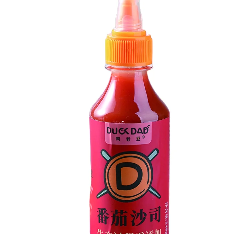 OEM Custom 288g bottle red hot chilli sauce tomato sauce