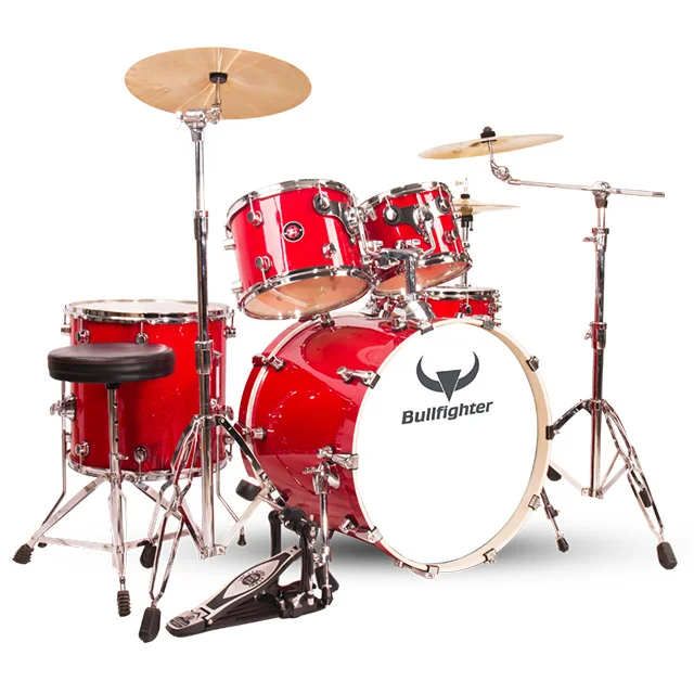 
Minsine Wholesale custom professional 5pcs PVC jazz drum set Musical Instrument 