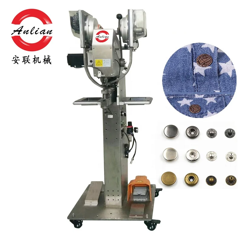 Automatic punching machine sewing snap button plastic button riveting machine