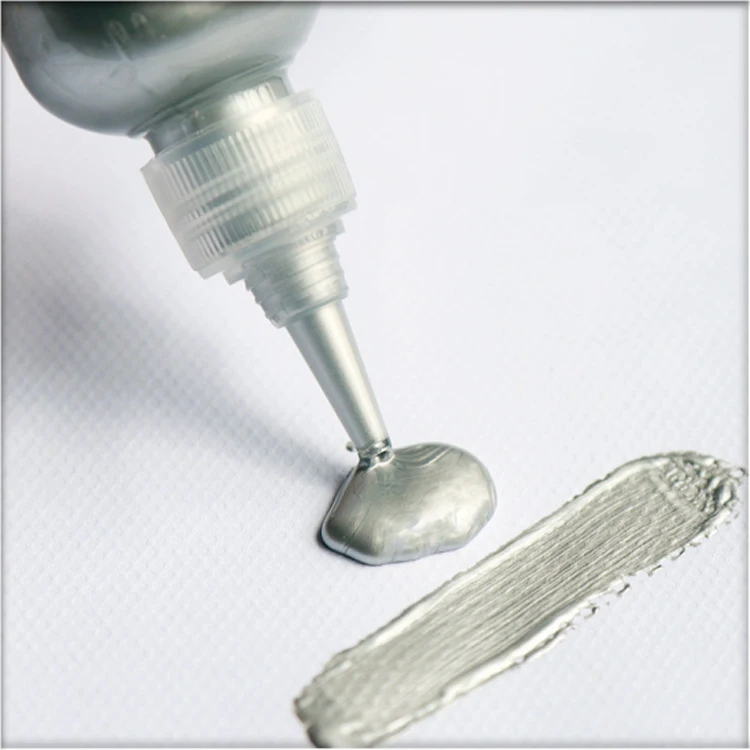 60ml Gold Paint Metallic Acrylic Paint Waterproof Not Faded For Statuary Coloring DIY Hand Clothes Painted Graffiti Pigments