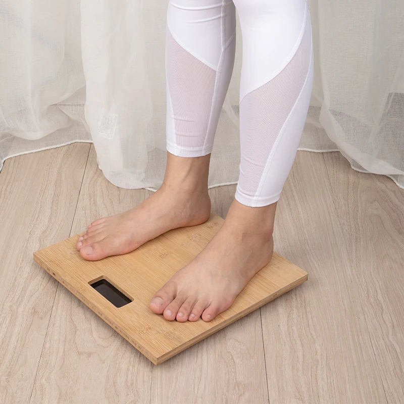 Бамбуковый дизайн цифровой персональный ванная комната весы PT-1015A