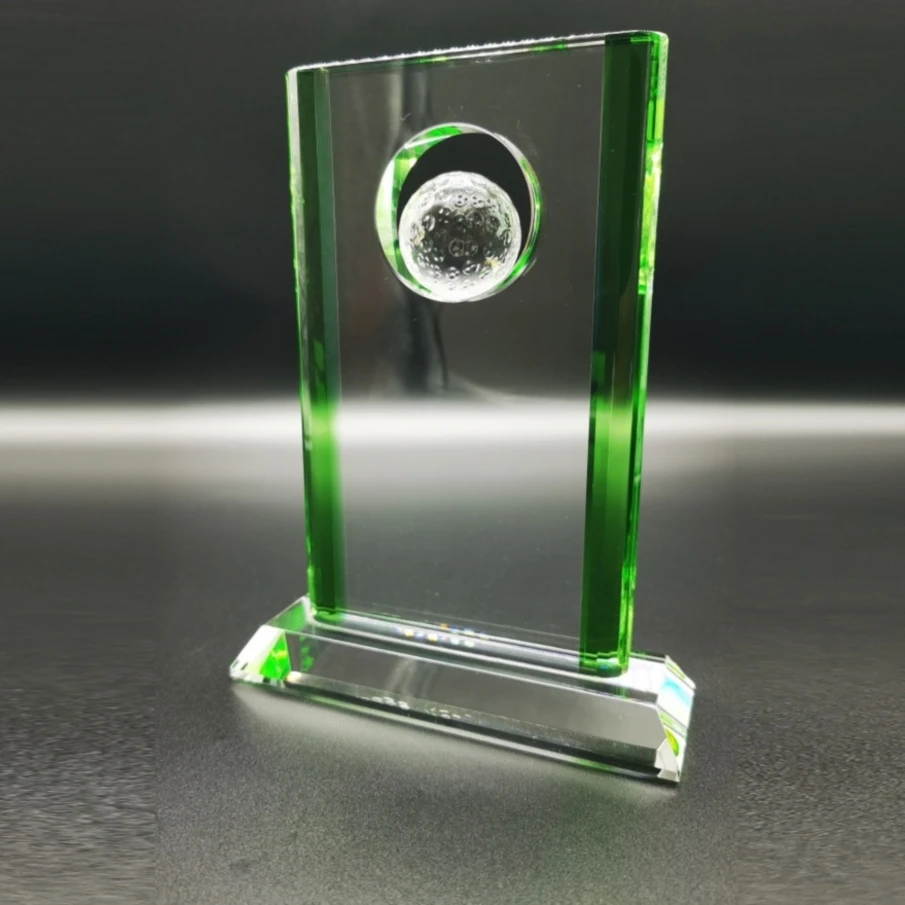 Wholesale Exquisite Decoration Customs Crystal Business Gifts Player Sports Award Basketball Crystal Trophy