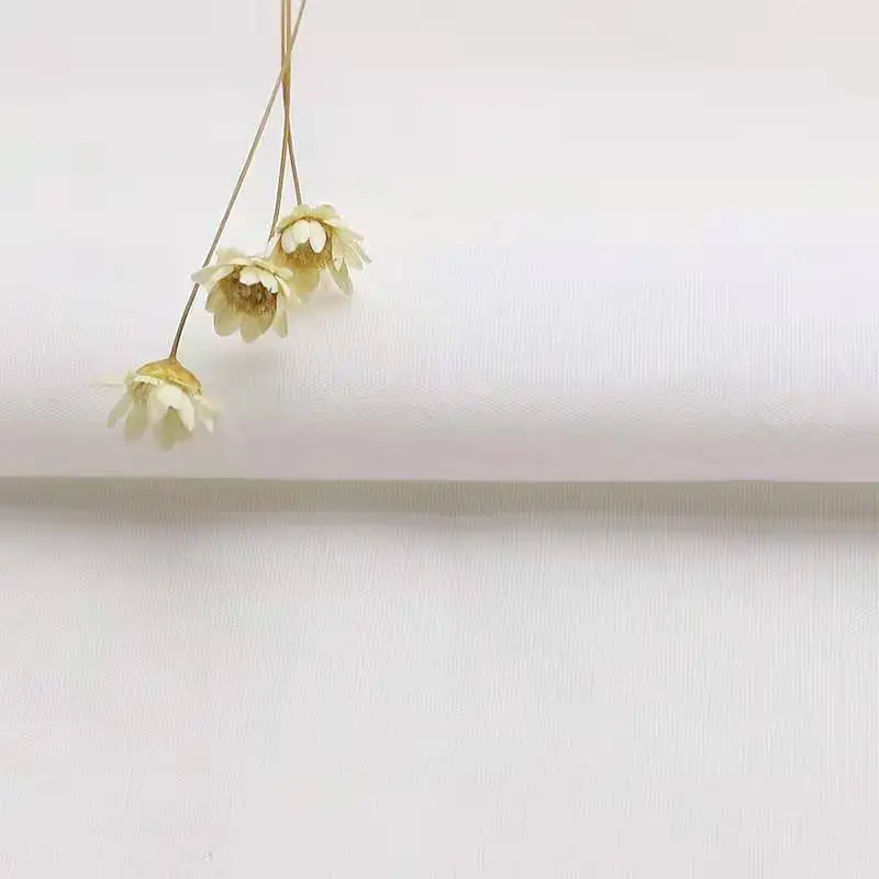 45*45 133*72 100 Woven Plain White Men Arabian Robe Saudi Thobe Muslim Spun Polyester Fabric Toyobo Arab Thobe Fabric