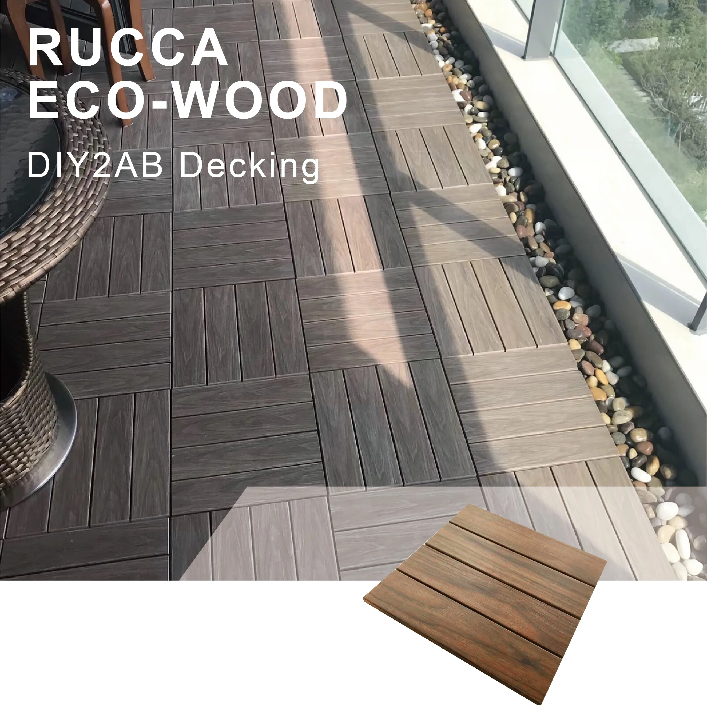  Древесно-Композитный пластиковый настил RUCCA PLUS DIY Wpc