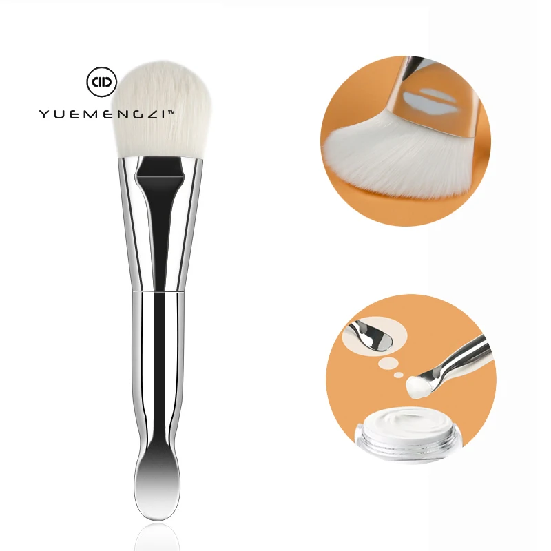 Фирменная Индивидуальная профессиональная косметическая нейлоновая силиконовая маска для лица, аппликатор, Кисть для макияжа, белая веганская маска для лица