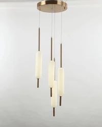 Modern Floor lamp Luxe Gold Metal Glass shade Floor Lamp decor mall living room