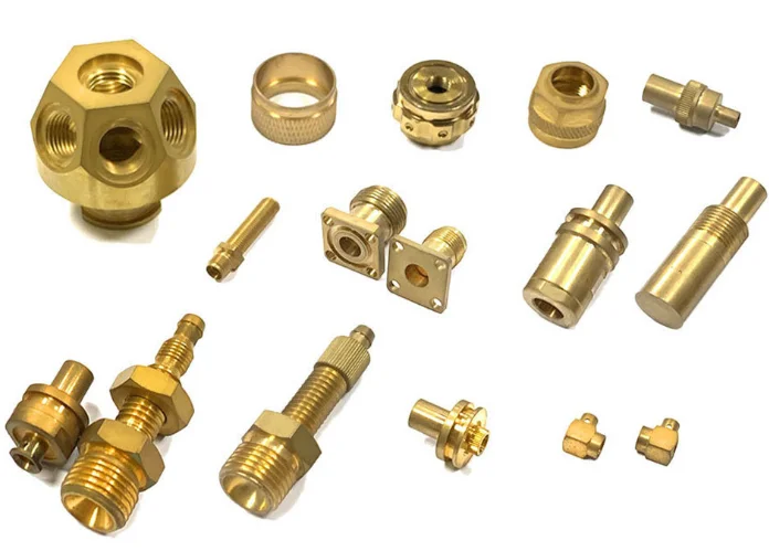 High precision customized brass parts CNC brass turning processing connector precision machinery parts