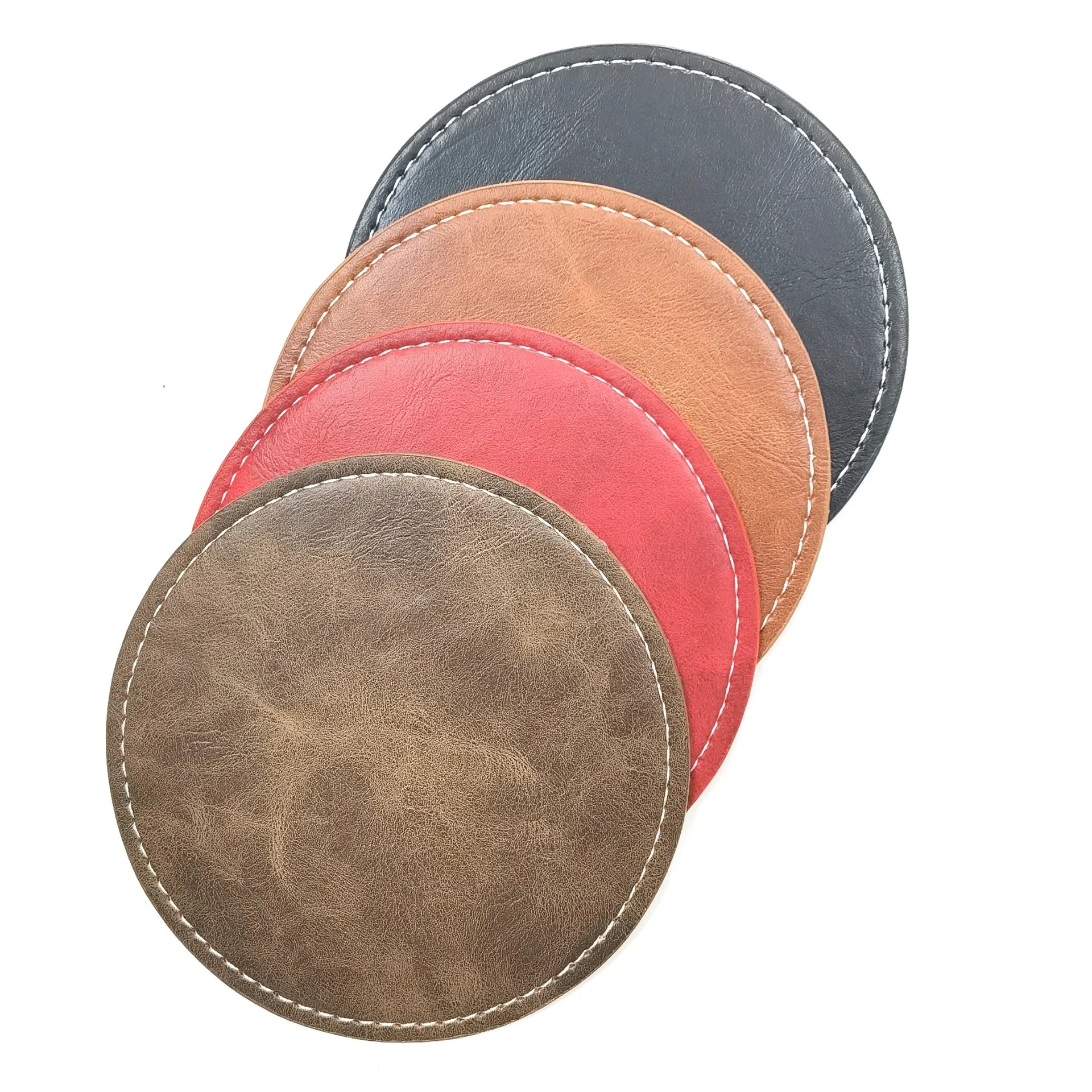 Plate Placemat PU Leather Table Cushion Waterproof Heat Insulation Tableware Pad