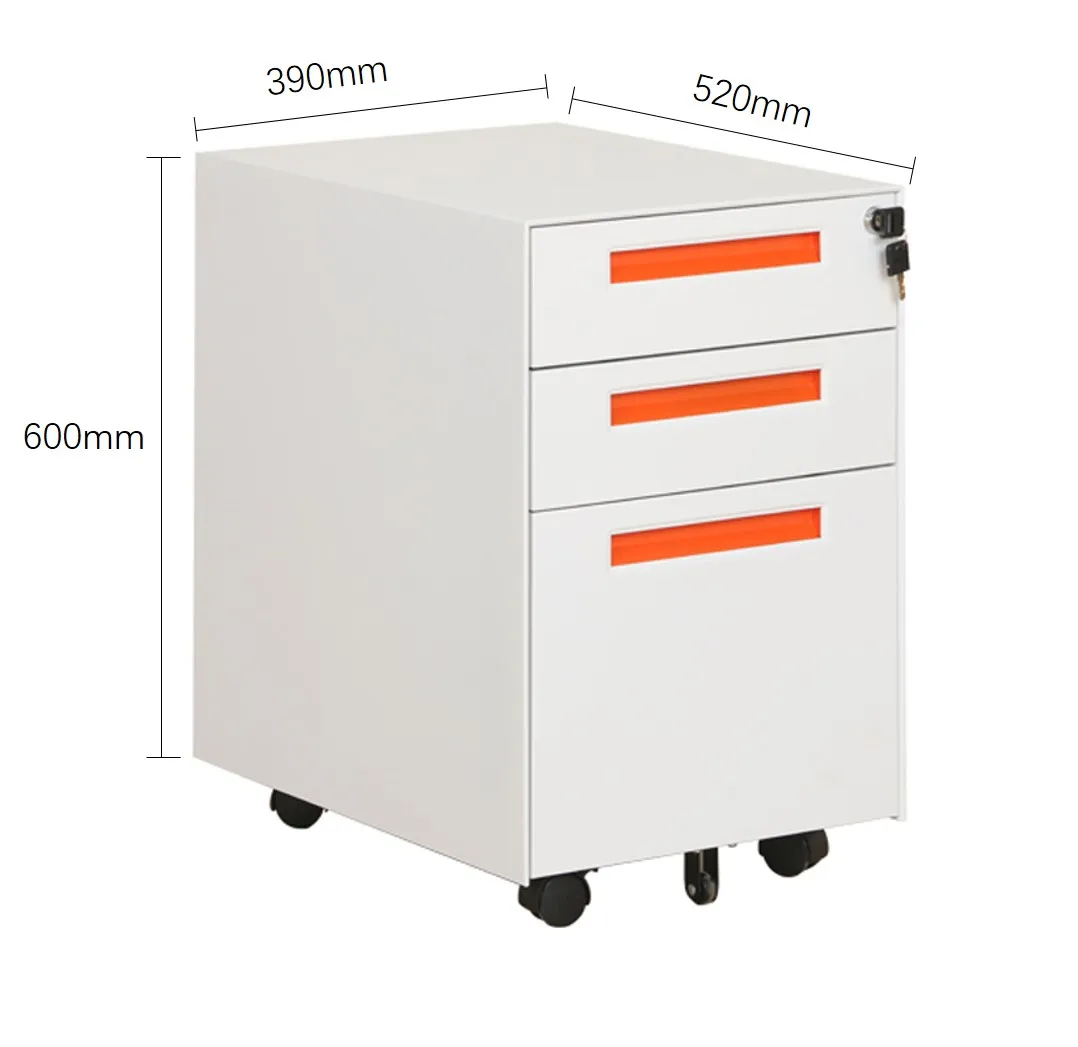 Home Office Steel Mobile File Cabinet Mobile Archives Filing Cabinet Under Desk 3 Drawer Metal Mobile Pedestal